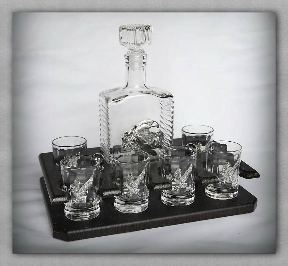 Набор для водки 110 "Орёл успеха" штоф+6 стопок 72-1012 фото 1 &mdash; Egidius.ru