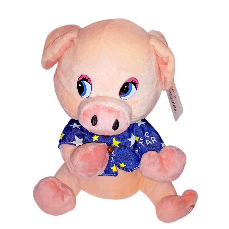 Поющая и танцующая игрушка "поросенок в рубашке" 280-849 фото 1 — Egidius.ru