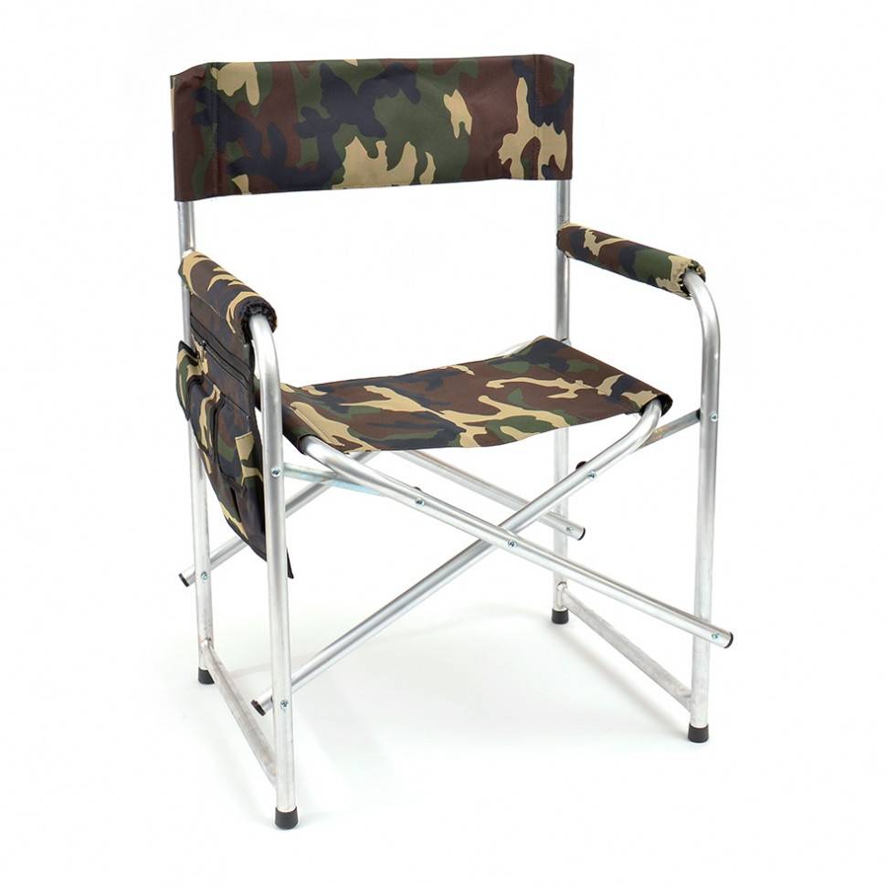 Кресло складное (алюминий), с карманом на подлокотнике 41-0061 фото 1 — Egidius.ru