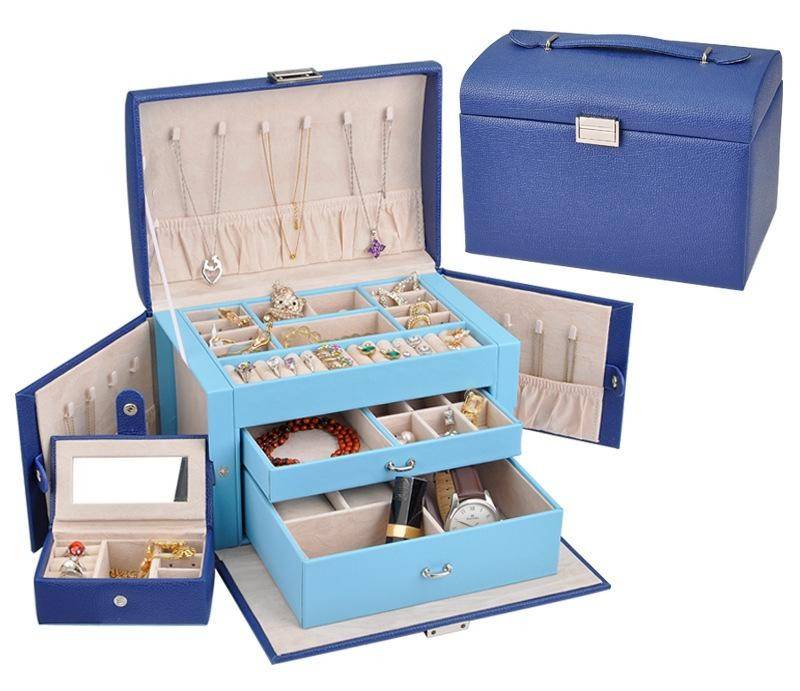 Шкатулка для укаршений "Lavie" 25*17*17 см (син) 270-250 фото 1 — Egidius.ru