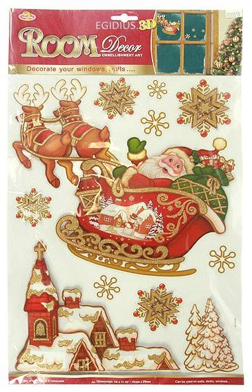 Декоративная наклейка Новогодняя 29*50см 152-302 фото 1 — Egidius.ru Декоративная наклейка Новогодняя 29*50см 152-302 фото 1 — Egidius.ru