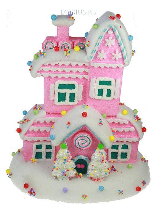 Новогодний сувенир "Карамельный домик" 41*34см  150-884 фото 1 — Egidius.ru