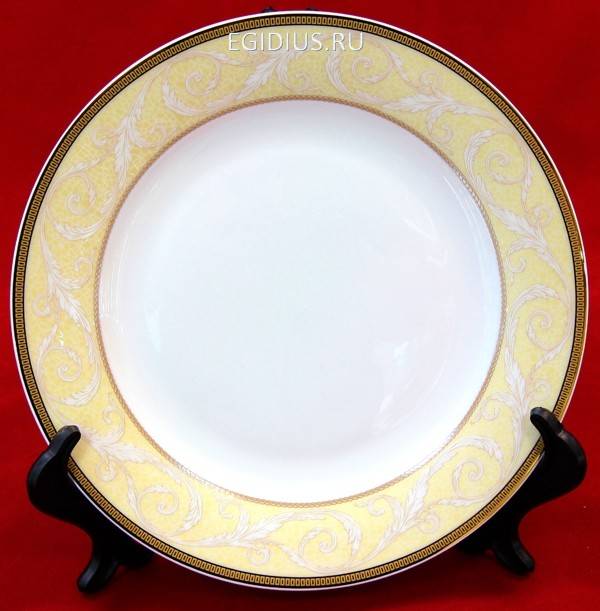 Тарелка "Фреска золото" 24см 600-415 фото 1 — Egidius.ru
