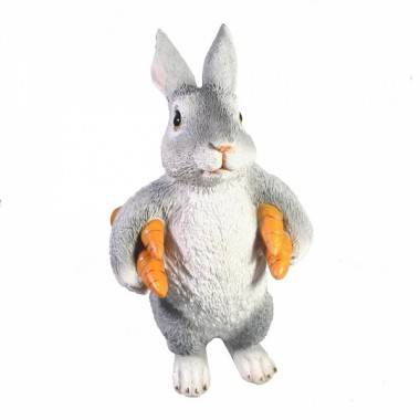 Фигура для дачи &quot;Зайка несет морковь&quot;  L9W13H22 81-6845 — Egidius.ru