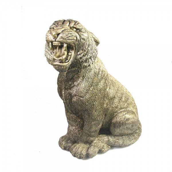 Фигура декоративная "Тигр Амур" (золото) Н 29 см 81-3039 фото 1 — Egidius.ru