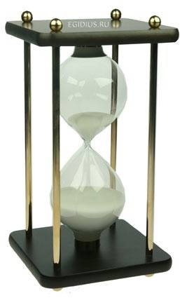 Сувенир: песочные часы на 60 мин. 14*14*26см 104-003 фото 1 — Egidius.ru