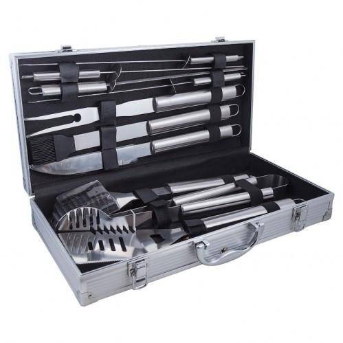 Набор аксессуаров для барбекю в кейсе 43*23*8см 10 предмет 3-1-900 фото 1 &mdash; Egidius.ru