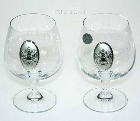 Подарочный набор для коньяка Герб 22*16*11см  105-732 фото 1 — Egidius.ru