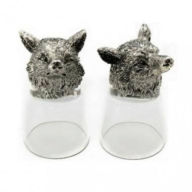 Набор из 2-х стопок с лисой 3-1-317 — Egidius.ru