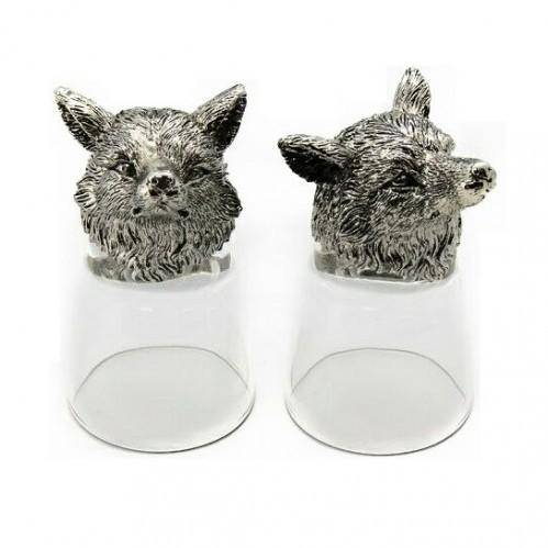 Набор из 2-х стопок с лисой 3-1-317 фото 1 — Egidius.ru