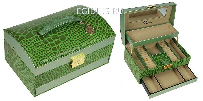 Шкатулка для ювелирных украшений Calvani 16*25*10см 110-660 фото 1 — Egidius.ru
