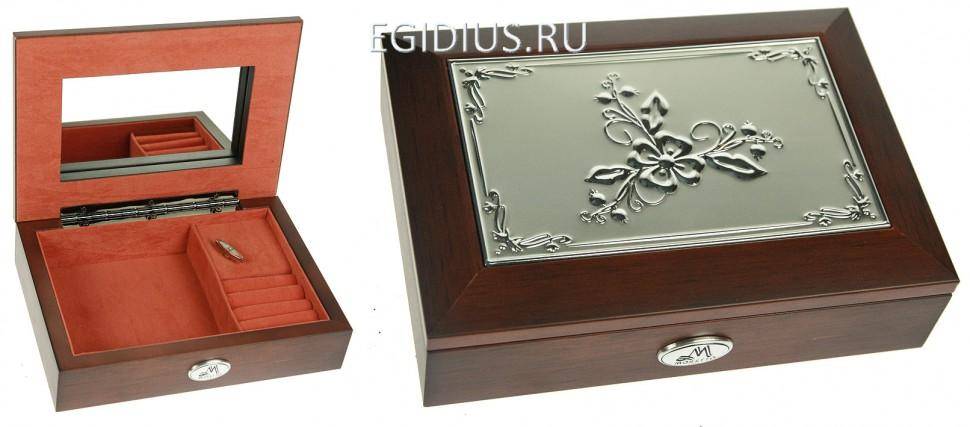 Шкатулка ювелирная Moretto музык. 18*13*5см  110-223 фото 1 — Egidius.ru