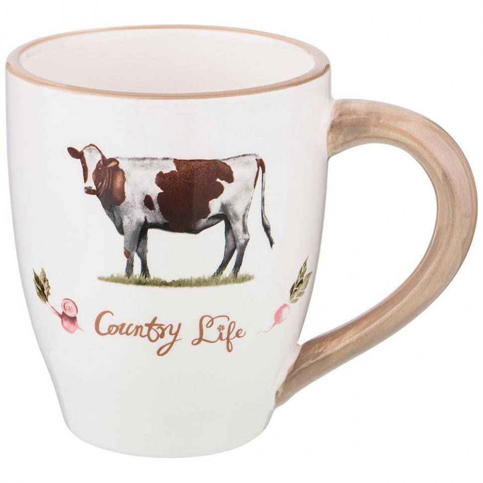 Кружка "country life" 410 мл 12,4*9*10,5 см 333-047 фото 1 &mdash; Egidius.ru
