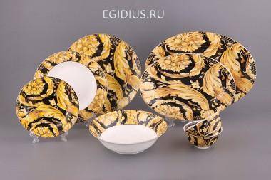 Столовый сервиз на 6 персон 23 пр.&quot;цветы&quot;  300-983 — Egidius.ru