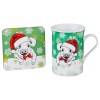 Кружка+мдф подставка новый год 300 мл.  332-796 фото 1 — Egidius.ru