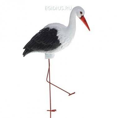 Садовая фигура Аист малый, H 54 см 81-6073 — Egidius.ru