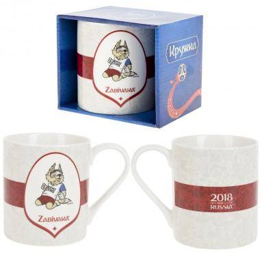 Кружка фарфоровая &quot;Чемпионат Мира FIFA 2018&quot; v=480мл.  406-248 — Egidius.ru