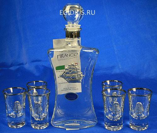 Подарочный набор для ликёра и водки Морские просторы  105-734 фото 1 &mdash; Egidius.ru