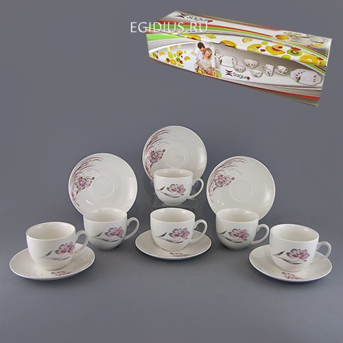 Набор чайный 12 пр. нежные грёзы 220 мл цв.уп. 900-270 фото 1 — Egidius.ru