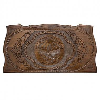 Настольная игра: Нарды резные &quot;Герб Ингушетии&quot;, Rasulov 4-2-188 — Egidius.ru