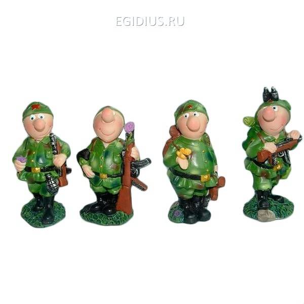 Фигурка декоративная Солдат, 6х4х9 см, 4 в. 81-0804 фото 1 — Egidius.ru Фигурка декоративная Солдат, 6х4х9 см, 4 в. 81-0804 фото 1 — Egidius.ru