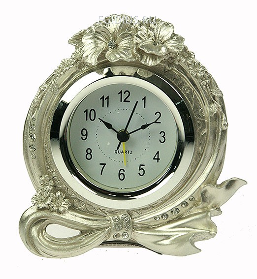 Часы "Гибискус" 8*13*15см  103-293 фото 1 — Egidius.ru