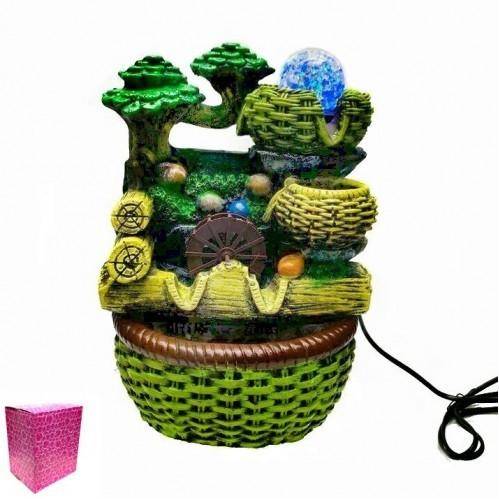 Настольный фонтан Кувшины под деревом с подсветкой 17*14*23 3-1-008 фото 1 — Egidius.ru