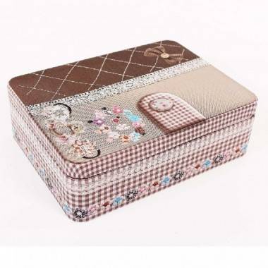 Шкатулка металлическая с отделениями 21см 3-4-133 — Egidius.ru