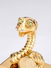 Фигурка змея с кристалами Swarovski (Сваровски) пожеланием удачи 4*3*4 см, символ года 2025 3-2-190 фото 6 &mdash; Egidius.ru