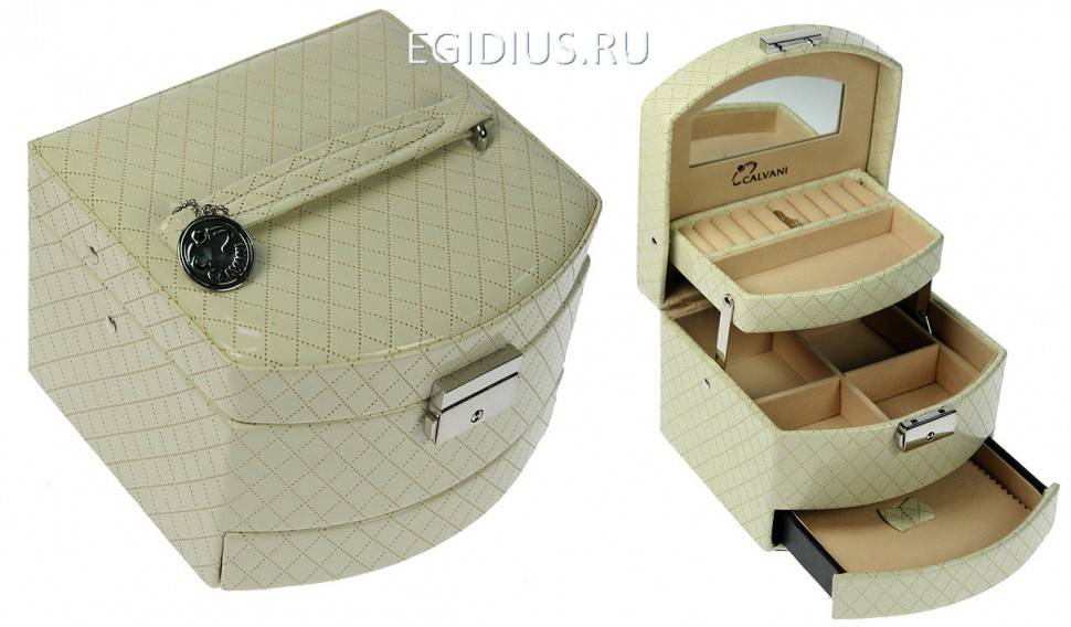 Шкатулка для ювелирных украшений Calvani 15*15*12см 110-668 фото 1 &mdash; Egidius.ru