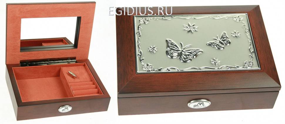 Шкатулка ювелирная Moretto музык. 18*13*5см 110-224 фото 1 — Egidius.ru