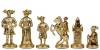 Шахматный набор "Рыцари Средневековья"  (зелен. мет. доска 44х44, дер. короб, фигуры золото/бронза) 31-0795 фото 5 — Egidius.ru