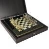 Шахматный набор "Греко-Романский Период" (зелен. мет. доска 28х28, дер. короб, фигуры золото/серебро) 31-0817 фото 3 &mdash; Egidius.ru