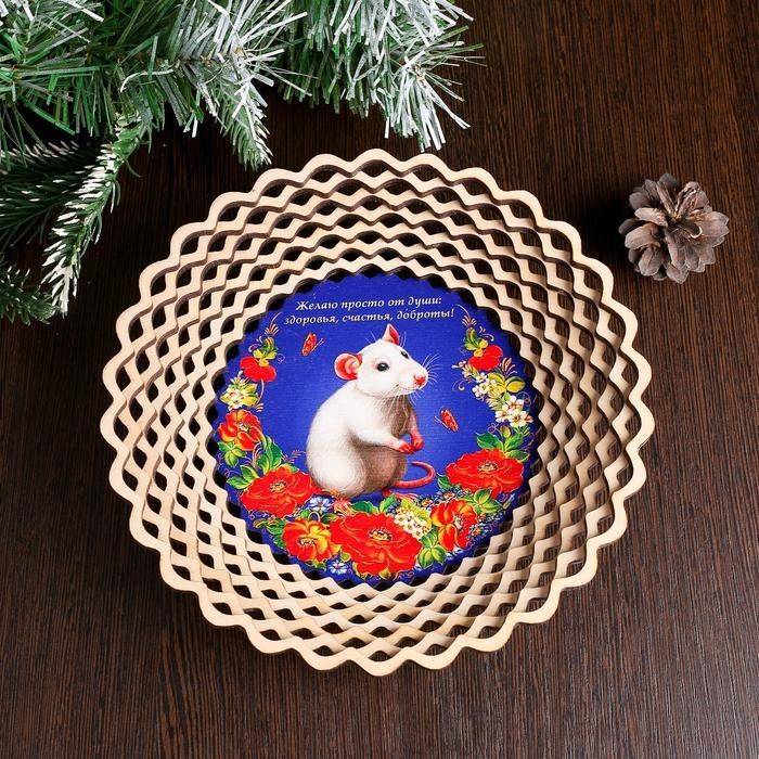 Сухарница «Крыска», маки, 20х20х4 см 813-276 фото 1 — Egidius.ru