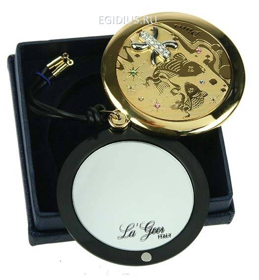 Зеркальце со стразами Рыбы серия LA GEER 105-501 фото 1 — Egidius.ru