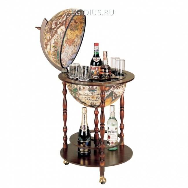 Глобус-бар на 4-х ножках d.42 h.95 700-044 фото 1 &mdash; Egidius.ru