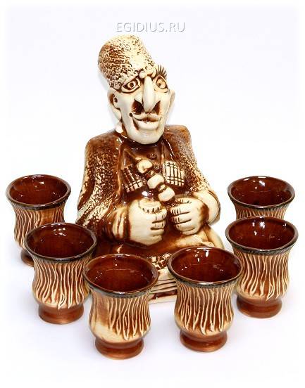 Набор + 6 рюмок "Грузин" 800-023 фото 1 — Egidius.ru