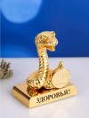 Фигурка змея с кристалами Swarovski (Сваровски) пожеланием здоровья 4*3*4 см, символ года 2025 3-2-191 фото 3 &mdash; Egidius.ru