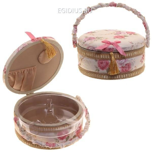 Шкатулка для рукоделия с подносом, L24 W24 H12см 81-4035 фото 1 — Egidius.ru