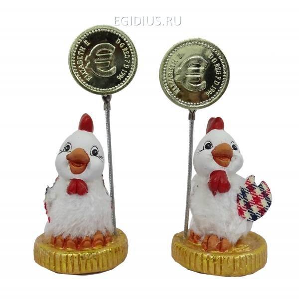 Держатель для визиток "Петушок", L4,8W4,8H10,5см, 4 в 81-3437 фото 1 — Egidius.ru
