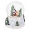 Стеклянный шар со снегом, с музыкой "Домик", 12,7х12х15,4см, 2в 81-1259 фото 3 — Egidius.ru
