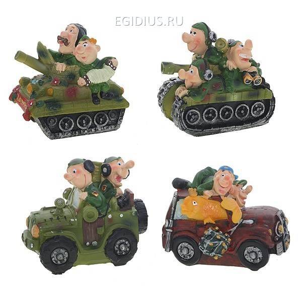 Копилка Транспорт, 12х8х10 см, 4 в 81-0808 фото 1 — Egidius.ru