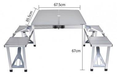 Набор-трансформер: стол+ 4 стула  85,5см.*67,5см.*67см 272-011 — Egidius.ru