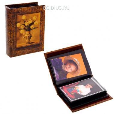 Фотоальбом на 80 фотографий (10х15 см) (искусственная кожа), L18 W14 H5 см 81-0161 — Egidius.ru