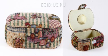 Шкатулка для рукоделия  Сундучок  18*13*8см  115-033 — Egidius.ru