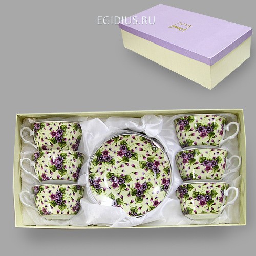 Набор чайный 12 пр. мелкий ситец 280 мл под.уп. 900-335 фото 1 — Egidius.ru