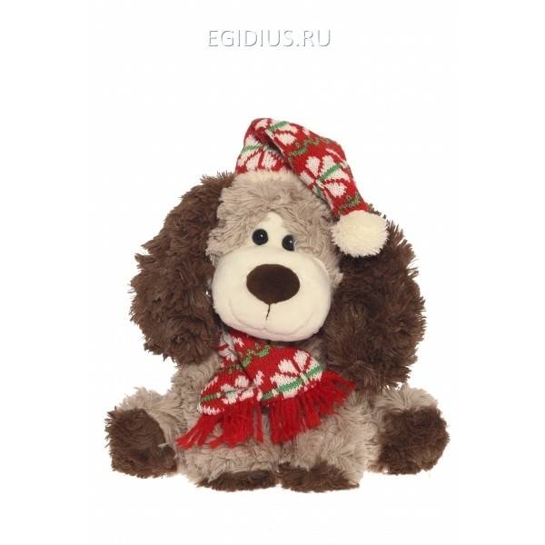 Игрушка мягконабивная Собака, H25см, 2в. 81-3668 фото 1 — Egidius.ru