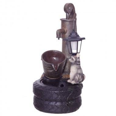 Фонтан декоративный &quot;Енот&quot;, L32  W30,5 H58 см 81-2414 — Egidius.ru