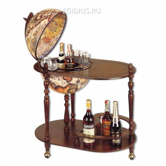 Глобус-бар на 3-х ножках, столик 53x80*95 700-045 фото 1 &mdash; Egidius.ru