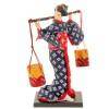 Фигурка декоративная "Японка в кимоно" 9*6,5*18,5см. (6видов) 409-012 фото 2 — Egidius.ru